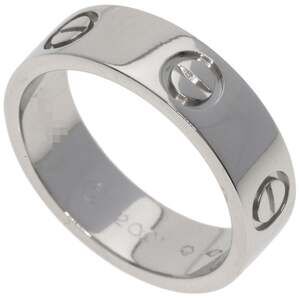 CARTIER Authentic Silver Love Ring #52